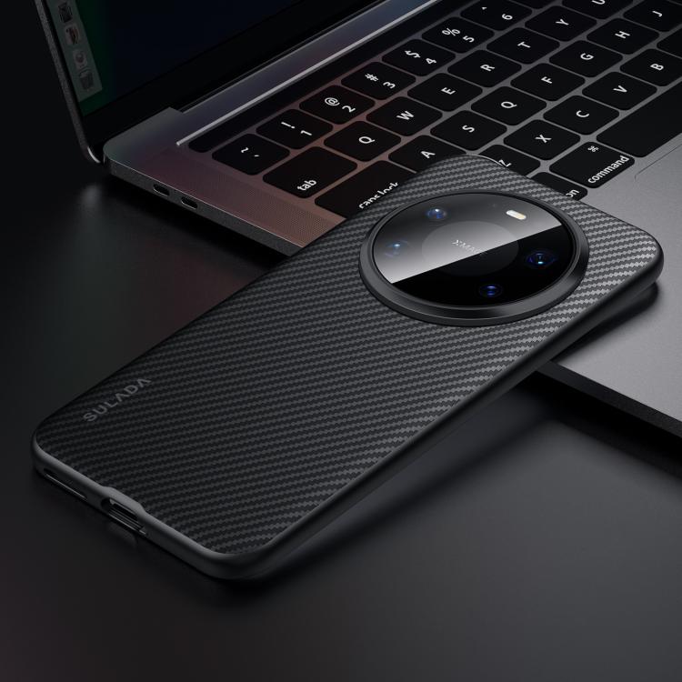 

For Huawei Mate 80 Pro Max SULADA 600D Kevlar Texture PC Shockproof Phone Case(Black)