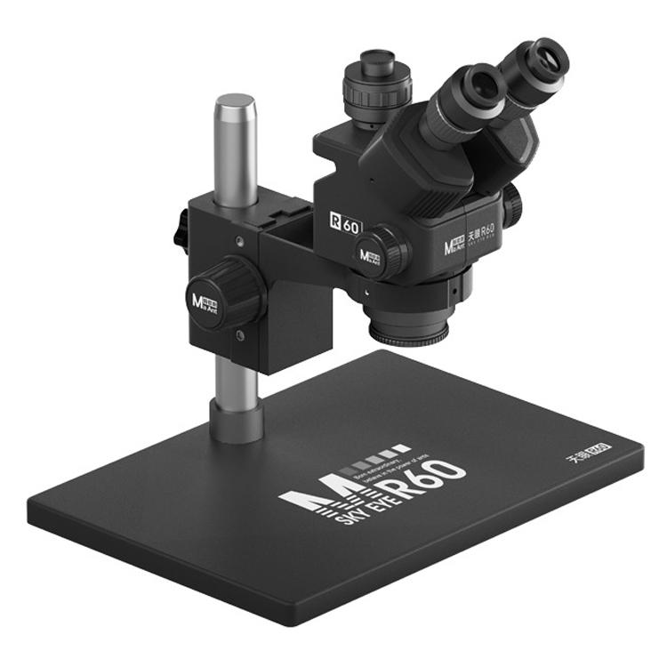 

MaAnt Sky Eye R60 7-60X Colorful Trinocular Microscope with Large Base(Black)