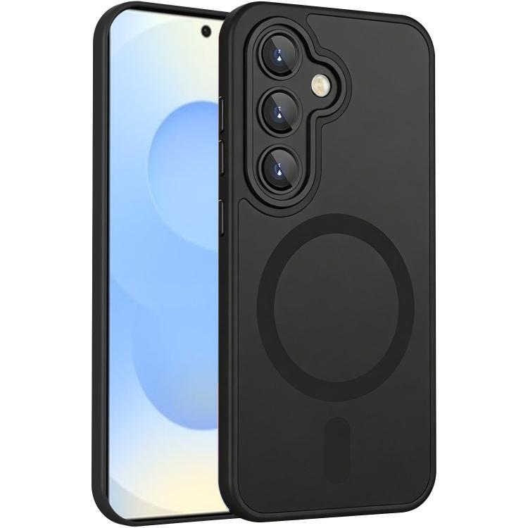 

For Samsung Galaxy S26 5G XDcase Skin Feel Magnetic Frosted Phone Case with Lens Film(Black)