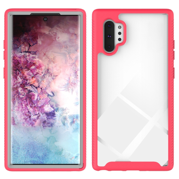 

For Samsung Galaxy Note 10 Plus Starry Sky Solid Color Series Shockproof PC + TPU Protective Case(Red)