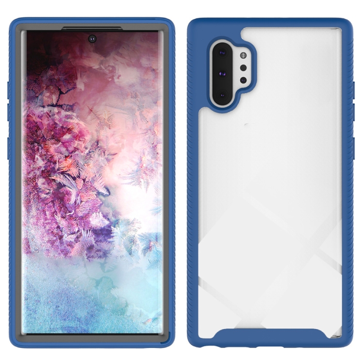 

For Samsung Galaxy Note 10 Plus Starry Sky Solid Color Series Shockproof PC + TPU Protective Case(Royal Blue)