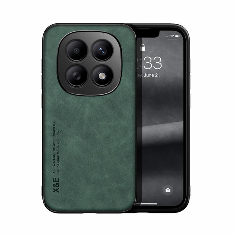 

For Redmi Note 15 4G / 5G Global 164mm / Poco M8 5G Skin Feel Magnetic Leather Back Phone Case(Green)