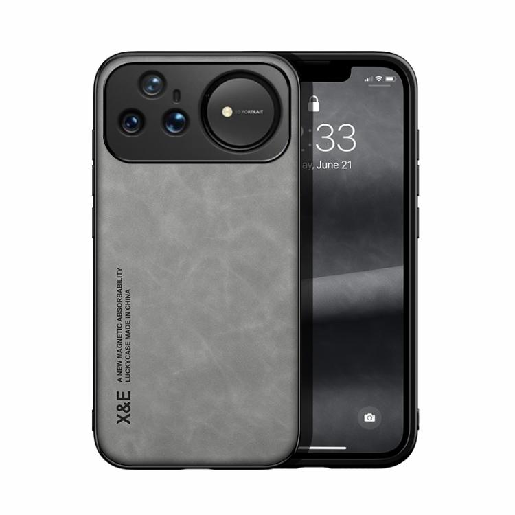 

For Huawei Nova 15 Ultra Skin Feel Magnetic Leather Back Phone Case(Light Grey)