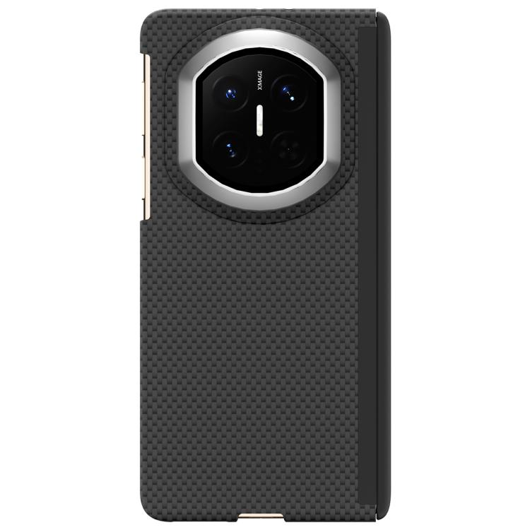 

For Huawei Mate X7 Mars Series Nanofiber Center Dual Axis Magnetic Phone Case(Black)