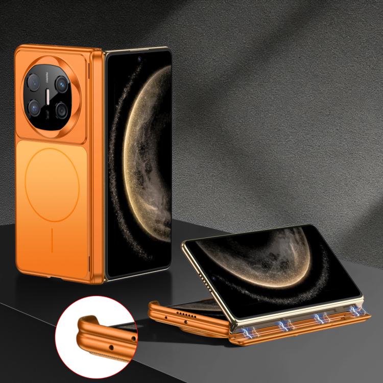 

For Huawei Mate X7 GKK Change to 17 Series Dual Axis Magnetic Phone Case(Orange)