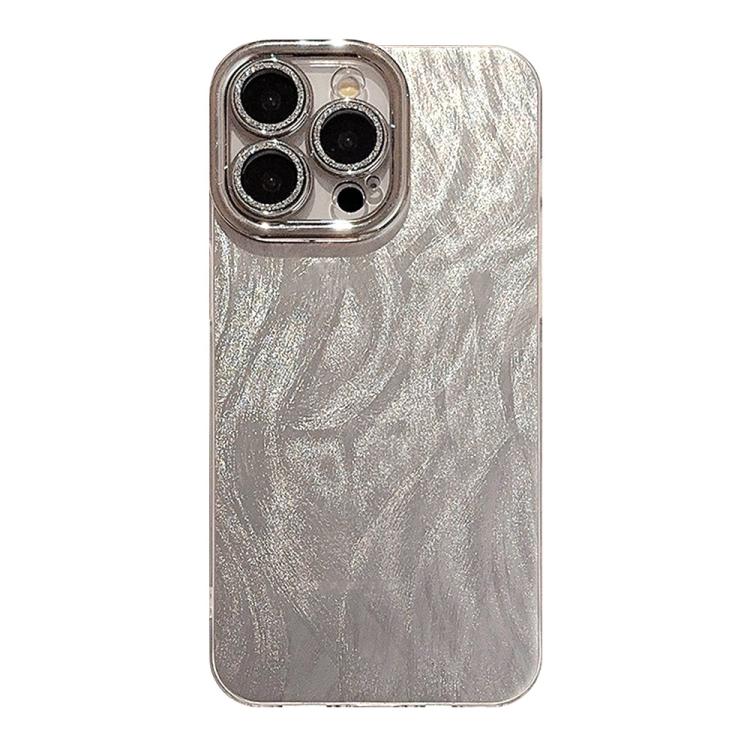 

For iPhone 16 Pro Max Feather-Gauze Laser Phone Case with Lens Film