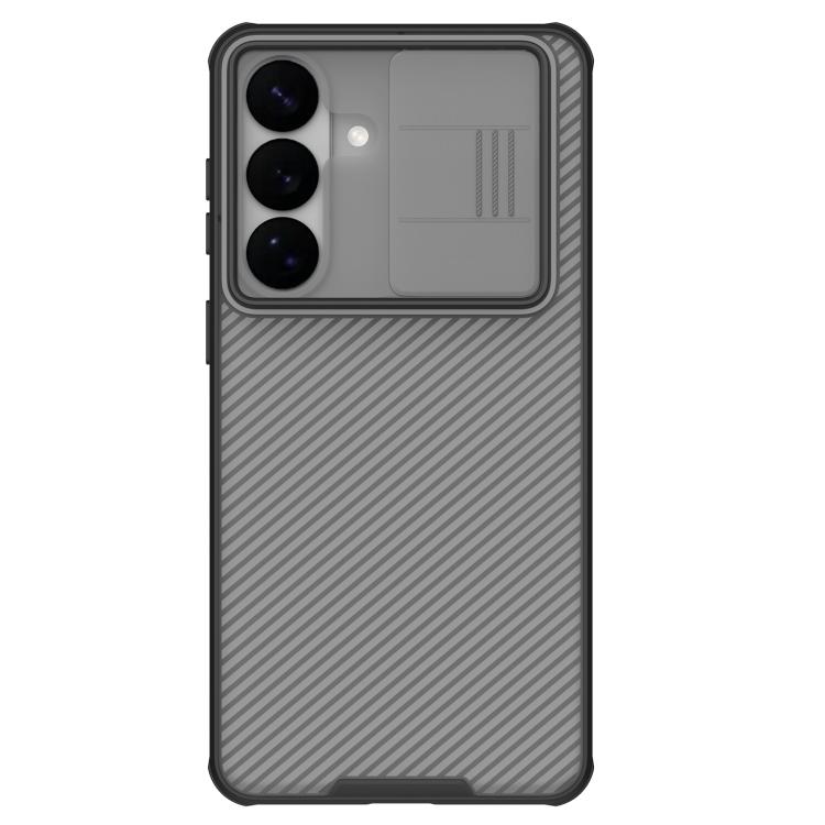 

For Samsung Galaxy S26+ 5G NILLKIN Black Mirror Pro Series Camshield PC Phone Case(Transparent Black)