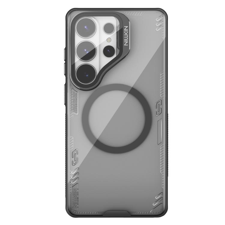 

For Samsung Galaxy S26 Ultra 5G NILLKIN Iceblade Prop Transparent CamShield Magnetic Phone Case(Black)