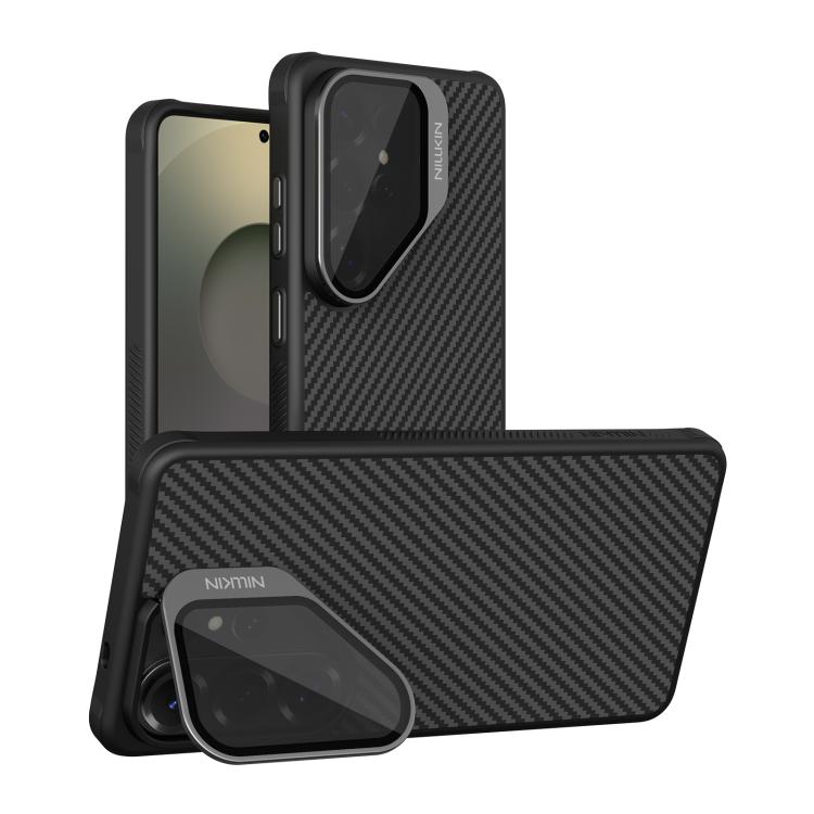 

For Samsung Galaxy S26 Ultra 5G NILLKIN CarboProp Translucent Black CamShield Magnetic Phone Case(Black)
