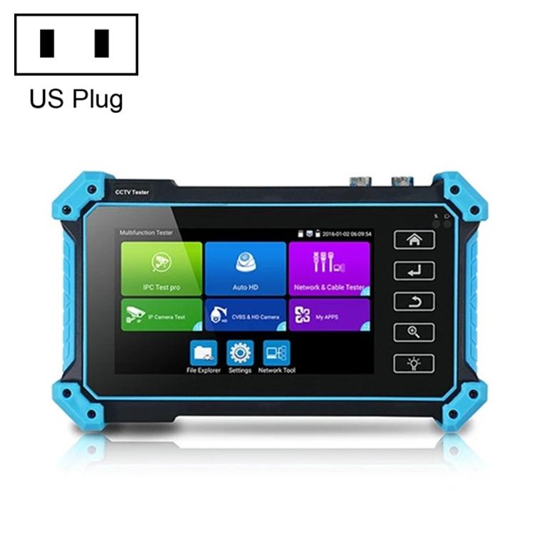 IPC-5200 Plus 4K Network Coaxial Simulation Engineering Video Surveillance Tester, Plug:US Plug