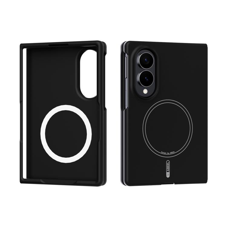 For Galaxy Z Fold8 5G ABEEL Skin-friendly Feel Magsafe Liquid Silicone Phone Case(Black)