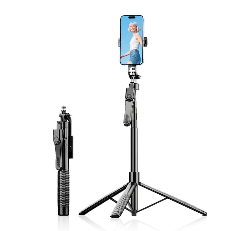 

K29 Floor Standing Telescopic Phone Tripod Selfie Stick(Black)
