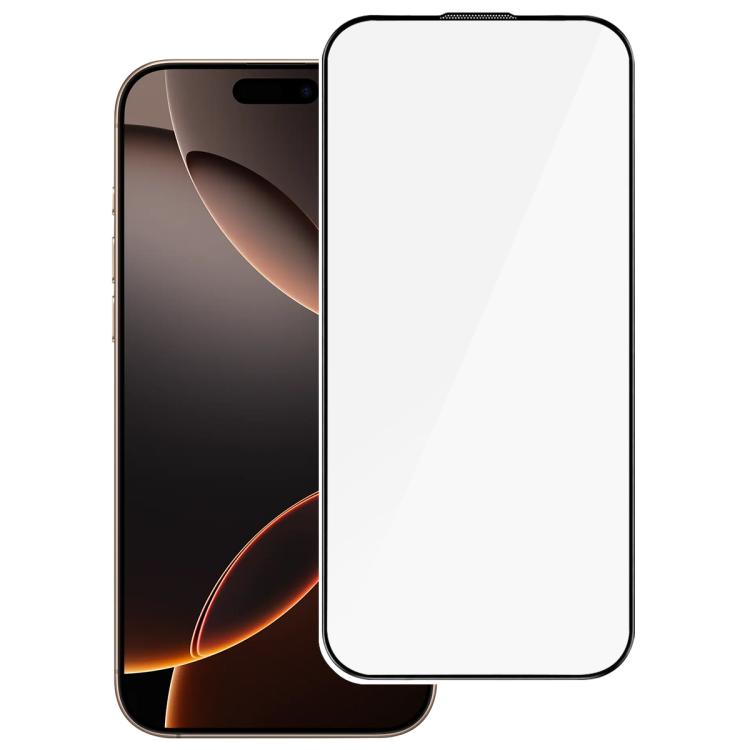 For iPhone 16 Pro Max High Aluminum 380 Glue Silk Screen Printed Tempered Glass Film