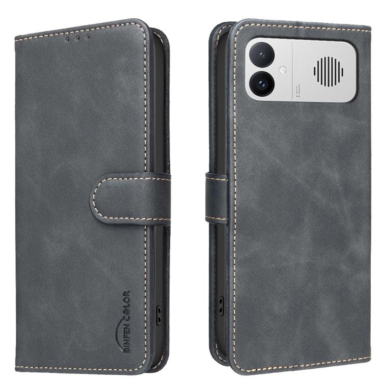 

For Redmi K90 Max 5G Solid Color Calfskin Texture RFID Vegan Leather Phone Case(Black)