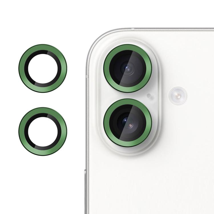 

For iPhone 17 Kalebol No Flicker Ultra-Thin Individual Camera Lens Tempered Glass Film(Green)