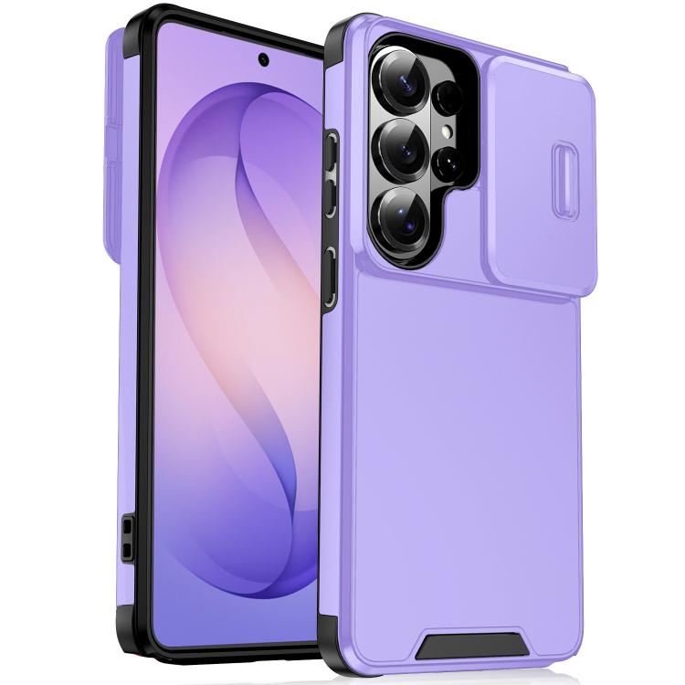 For Samsung Galaxy S26 Ultra 5G Sliding Camshield TPU + PC Phone Case(Purple)