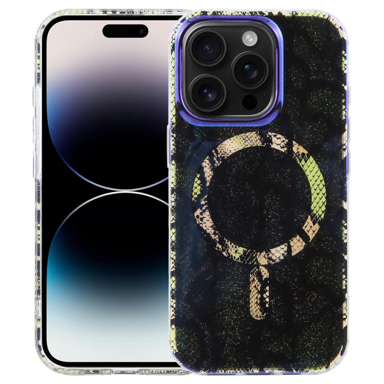 

For iPhone 14 Pro IMD Blue Light Jungle Series Magnetic Phone Case(Shadow Phantom)