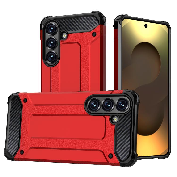 

For Samsung Galaxy S26 5G Magic Armor TPU Hybrid PC Phone Case(Red)