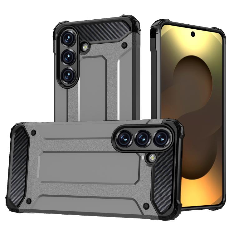 

For Samsung Galaxy S26 5G Magic Armor TPU Hybrid PC Phone Case(Grey)