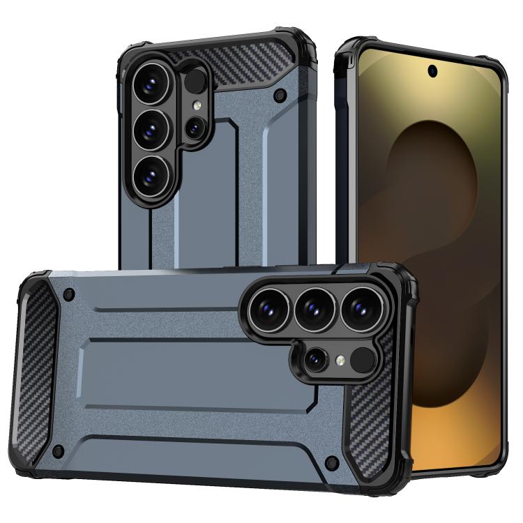 For Samsung Galaxy S26 Ultra 5G Magic Armor TPU Hybrid PC Phone Case(Navy Blue)