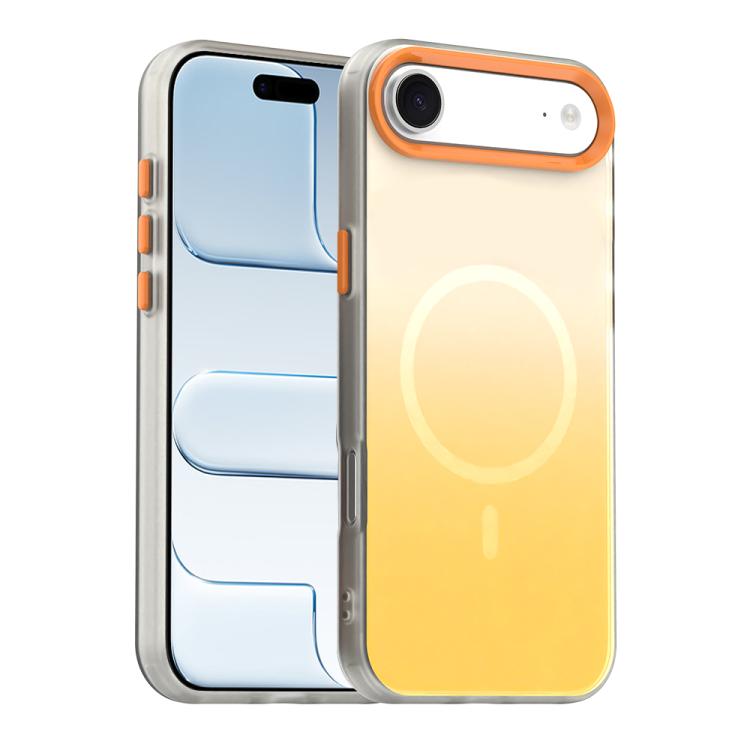 For iPhone Air Candy Gradient Series 3 in 1 Hybrid Magnetic Phone Case(Yellow)