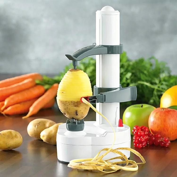 

Multifunction Stainless Steel Electric Vegetables Fruit Peeler Automatic Peeling Machine, Plug:EU Plug(White)