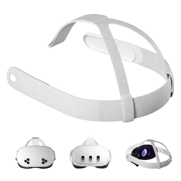 

For Meta Quest 3 / 3S WG37 Adjustable Head Strap VR Headsets Accessory(White)