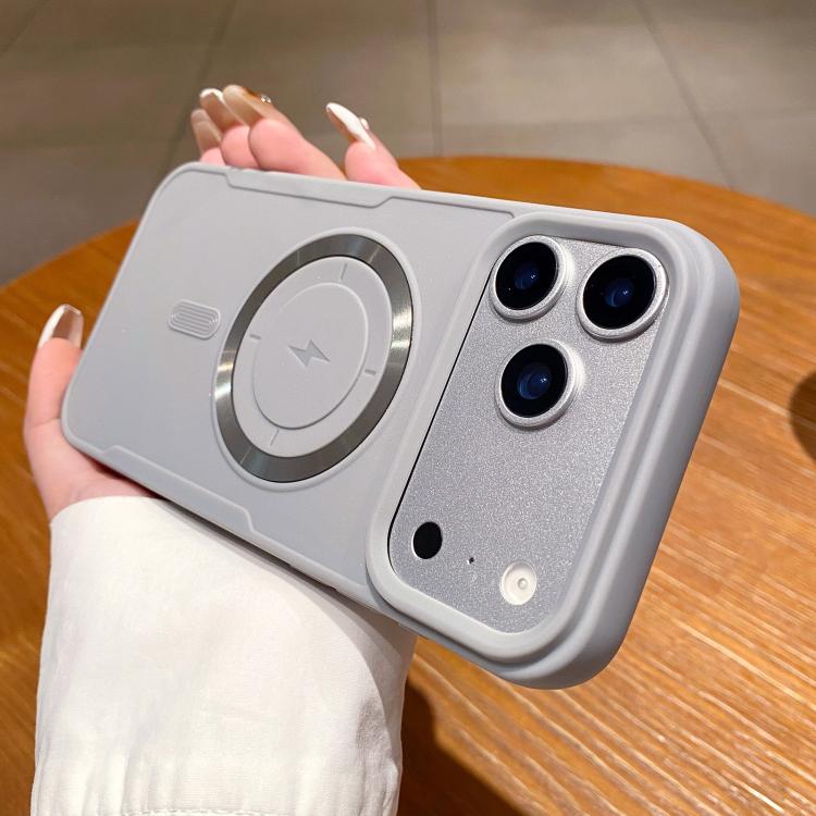 For iPhone 17 Pro Metal Magnetic Ring TPU Shockproof Phone Case(Gray) — купить у Sunsky-online WW