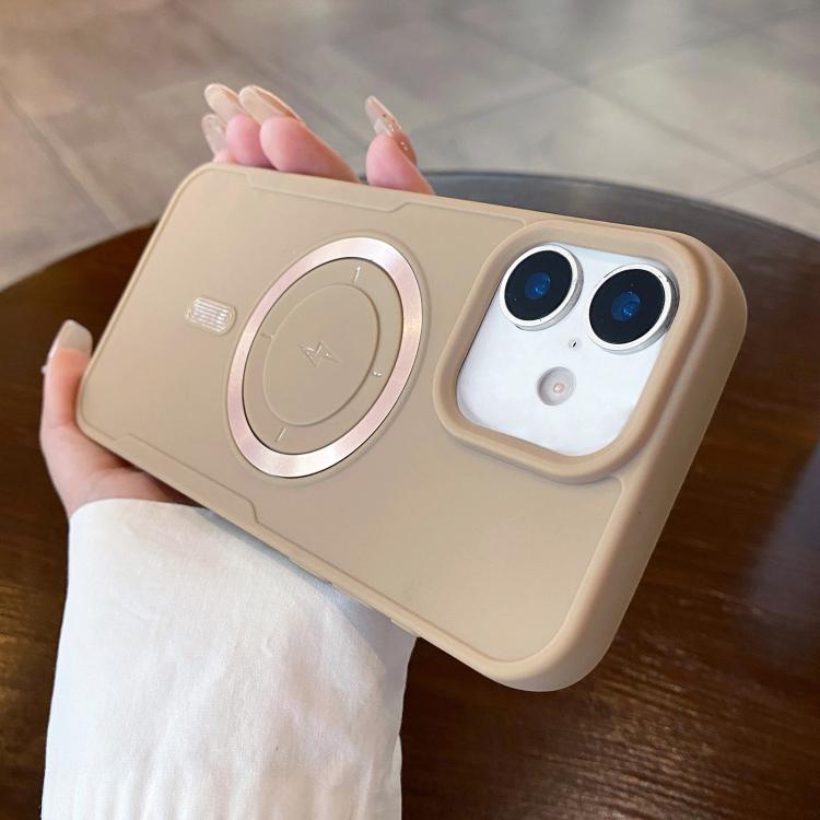 For iPhone 17 Metal Magnetic Ring TPU Shockproof Phone Case(Khaki) — купить у Sunsky-online WW