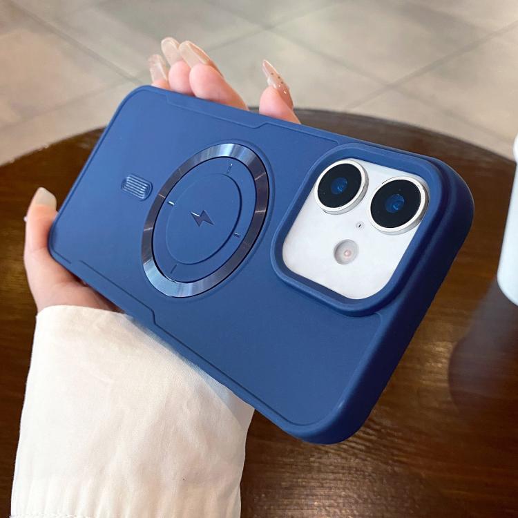 For iPhone 16 Metal Magnetic Ring TPU Shockproof Phone Case(Blue) — купить у Sunsky-online WW