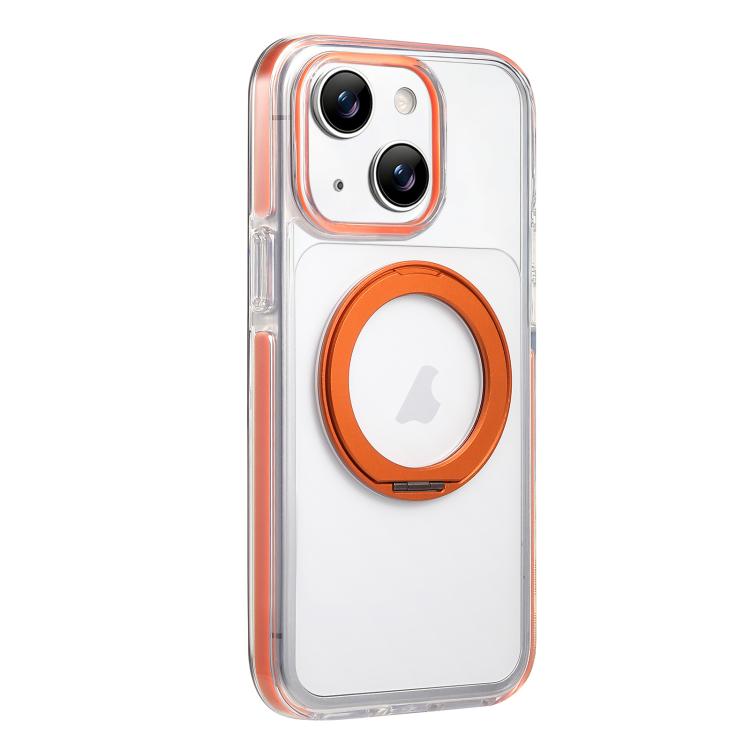 

For iPhone 13 Stress Relief Holder Magnetic Phone Case(Orange)