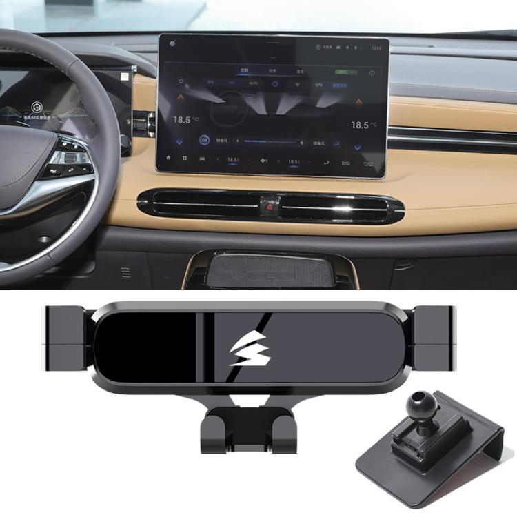 

For GAC AION LX 2019–2022 Car Air Vent Metal Gravity Phone Holder Mount(Black)