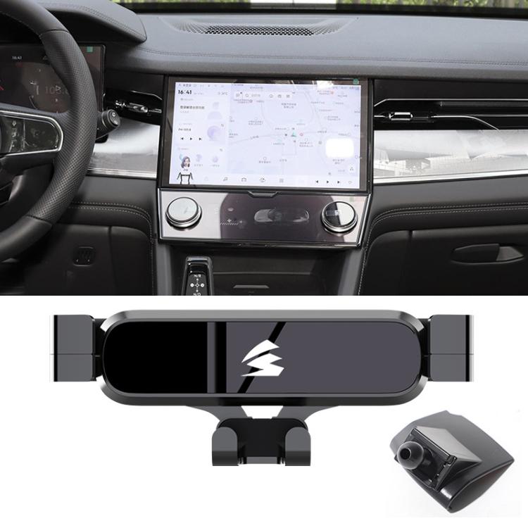 

For Geely LYNK & CO 09 2021–2024 Car Air Vent Metal Gravity Phone Holder Mount(Black)