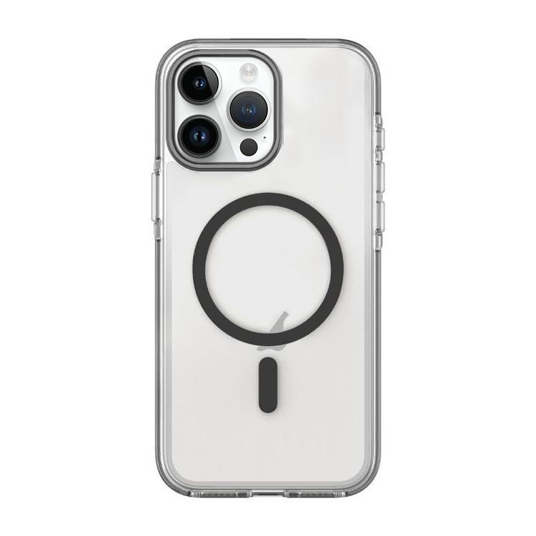 

For iPhone 13 Pro Max Dual-Color PC Hybrid TPU Magnetic Phone Case(Black)
