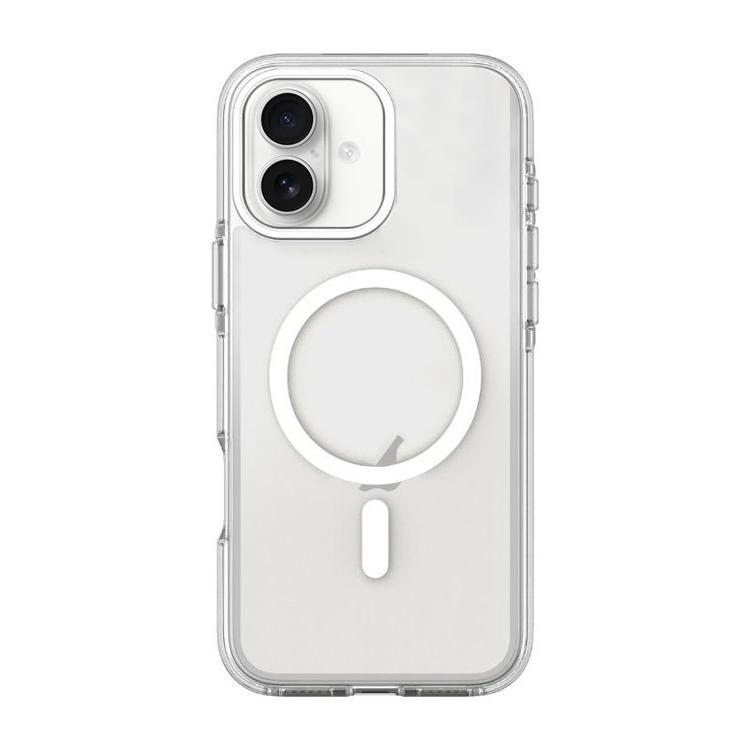 For iPhone 17 Dual-Color PC Hybrid TPU Magnetic Phone Case(White) — купить у Sunsky-online WW
