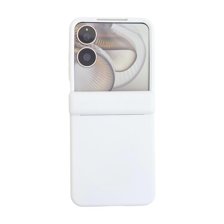 

For Xiaomi Mix Flip 2 Skin Feel Central Axis Dual Magnetic PC Phone Case(White)