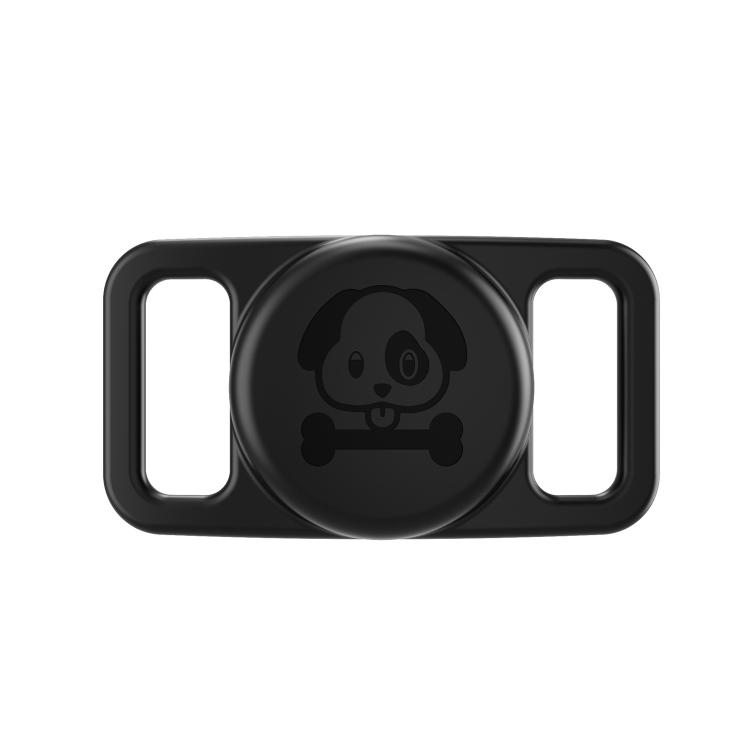 

For AirTag 2nd Gen / 1st Gen XDcase Pet Collar Design Waterproof Silicone Protective Case(Black)