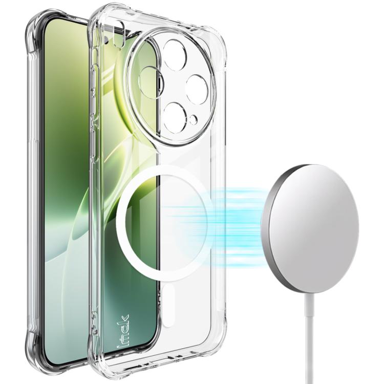 

For vivo X300s imak Magnetic Shockproof Airbag TPU Phone Case(Transparent)