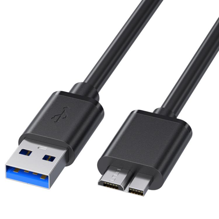 WG137 USB 3.0 Male to Micro-B Male External Hard Drive Enclosure Data Cable, Length:0.3m(Black)