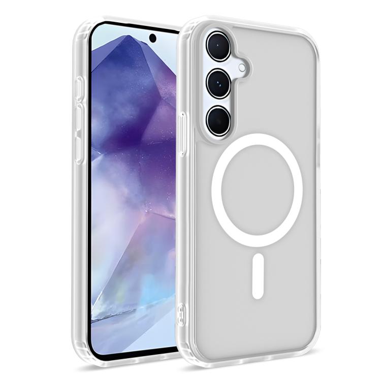 

For Samsung Galaxy S25+ / S24+ 5G Skin-Friendly Magnetic Shockproof TPU Hybrid PC Phone Case(White)