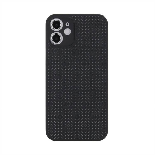 

For iPhone 12 Shockproof Breathable PP Protective Case(Black)