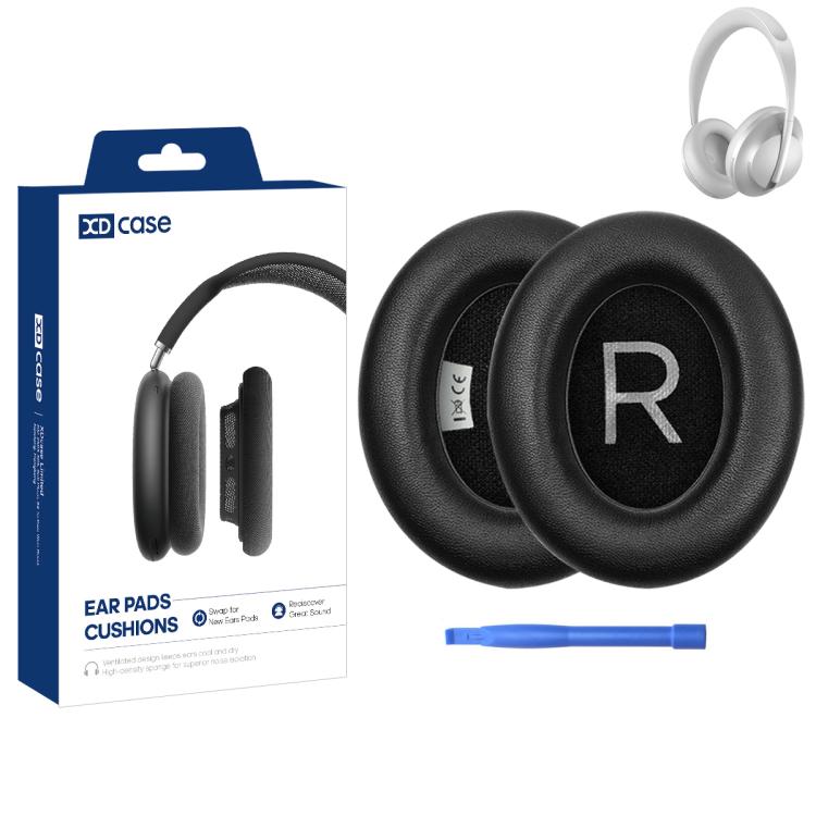 

For Bose 700 / NC700 XDcase 1 Pair Protein Leather Headset Replacement Ear Pads with Prying Tool(Black)