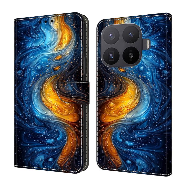 

For Xiaomi 17T 5G Crystal-Like Painted Vegan Leather Phone Case(Liquid)