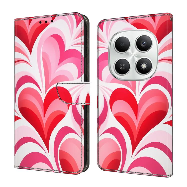 

For Redmi Note 15 5G / 4G Global 164mm Crystal-Like Painted Vegan Leather Phone Case(Love Hearts)