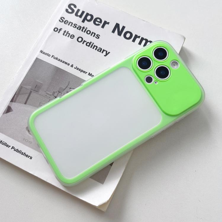 For iPhone 14 Pro Max Large Window Precision Hole Skin Feel TPU Hybrid PC Phone Case(Green)