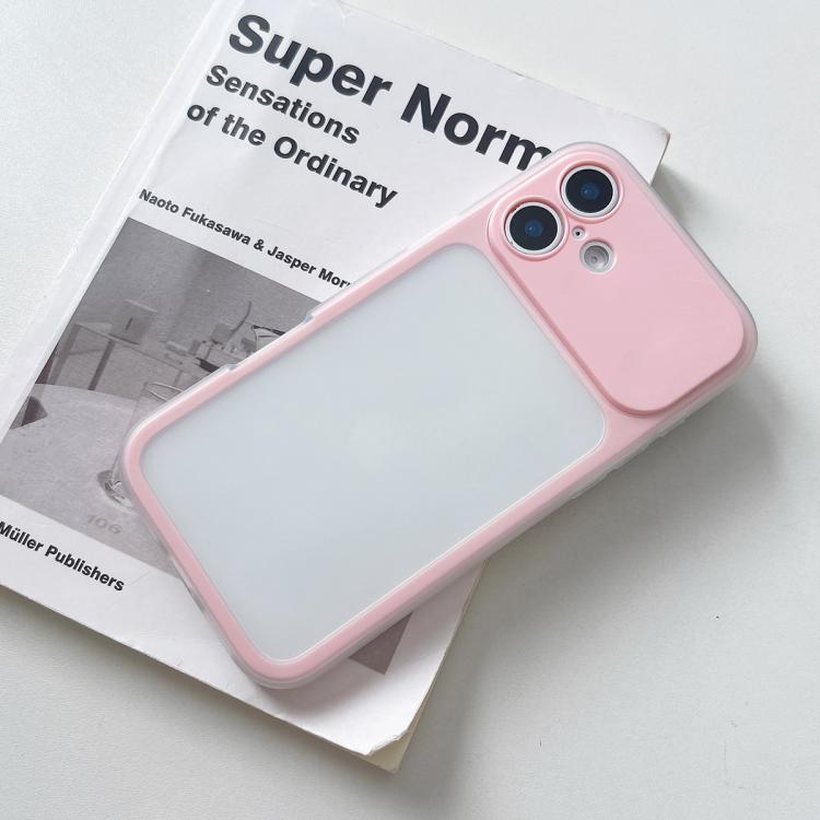 For iPhone 17 Large Window Precision Hole Skin Feel TPU Hybrid PC Phone Case(Pink)