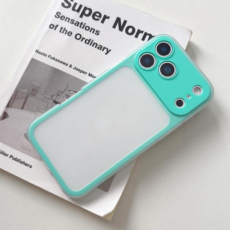 For iPhone 17 Pro Max Large Window Precision Hole Skin Feel TPU Hybrid PC Phone Case(Blue)