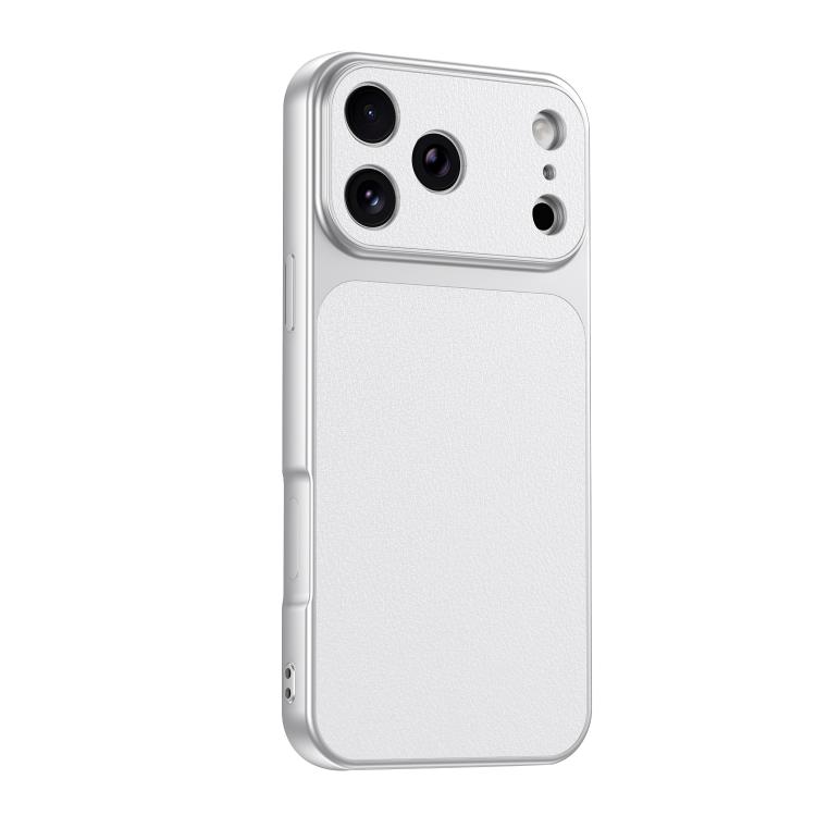 For iPhone 17 Pro Lambskin Series Skin Feel Shockproof Phone Case(Silver) — купить у Sunsky-online WW