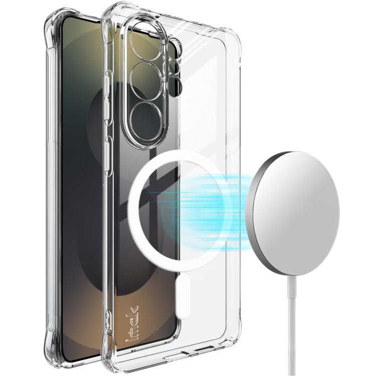 

For Samsung Galaxy S26 Ultra 5G imak Magnetic Shockproof Airbag TPU Phone Case(Transparent)