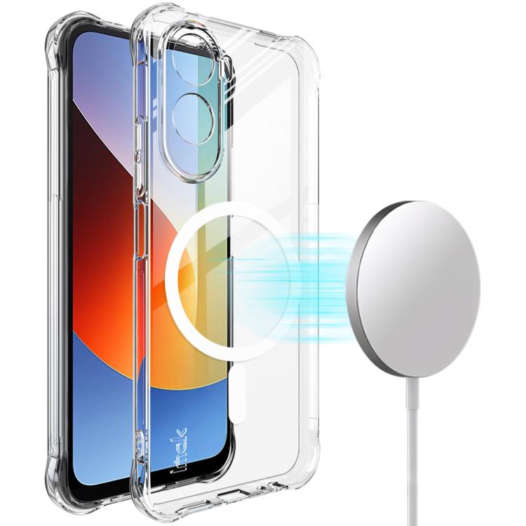 

For Redmi A7 Pro 171mm/Poco C85x 5G imak Magnetic Shockproof Airbag TPU Phone Case(Transparent)